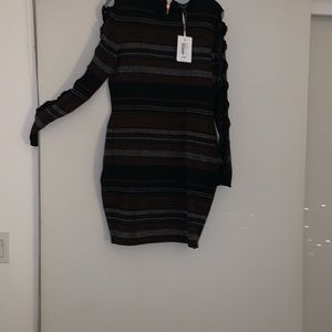 Ted Baker Gold, Silver, Black Dress